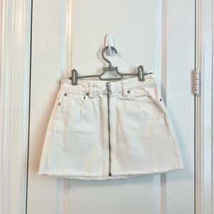 We The Free Zip Denim Skirt
